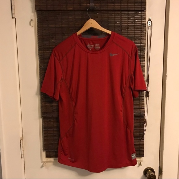 Nike Mens Pro Fitted Short Sleeve Training Tee - Picture 1 of 6